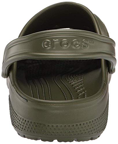 Crocs Classic U, Zuecos con Correa Trasera Unisex Adulto, Army Green, 45/46 EU