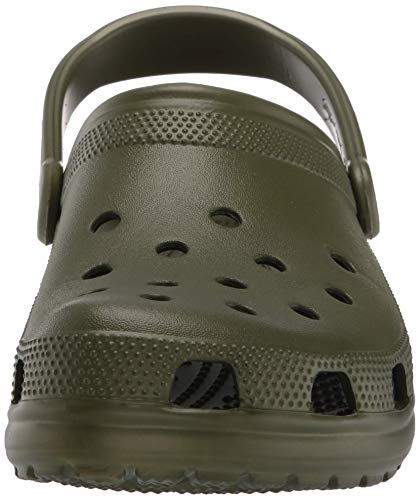 Crocs Classic U, Zuecos con Correa Trasera Unisex Adulto, Army Green, 45/46 EU