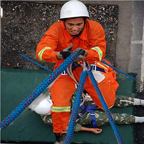 Cuerda de Escalada Estática para Exteriores,Cuerda de Rappel,Cuerda de Trabajo Aéreo,Cuerda de Seguro,Cuerda de Seguridad de Escape de Incendios,100m,Diámetro 14mm 16mm,Amarillo