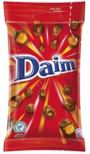 Daim Dragees 1 x 100 g - caramelo crujiente de almendras envuelto en el mejor chocolate con leche - dulce sueco excepcionalmente delicioso hecho de ingredientes naturales