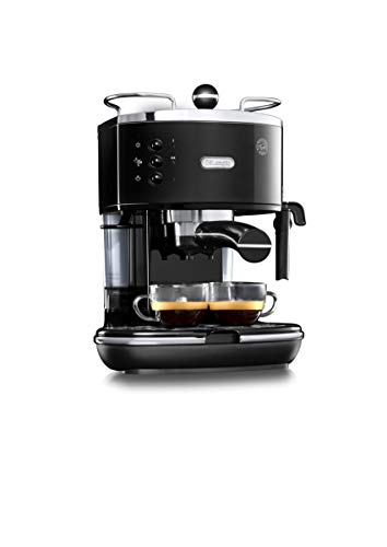 De'Longhi Icon Eco 311.BK Máquina de café espresso manual y capuchino, café en polvo o vainas E.S.E., 1100 W, negro