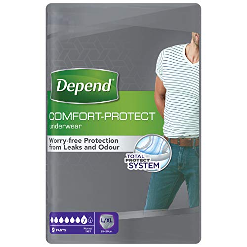 Depend Ropa interior absorbente Absorción Normal Talla L/XL Hombre - 54 unidades