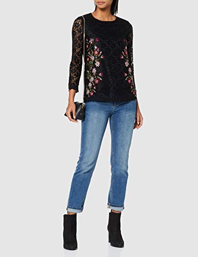 Desigual Blouse Mila Blusas, Negro (Negro 2000), XS para Mujer