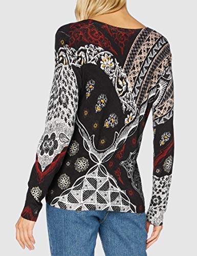 Desigual Jers_Bergen suéter, Black, XS para Mujer