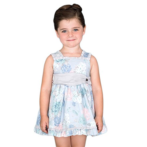 DOLCE PETIT - Vestido NIÑA Niñas Color: Azul Talla: 12