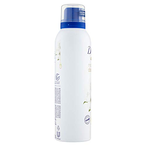 Dove - Mousse de ducha con crema hidratante al aceite de algodón, 200 ml