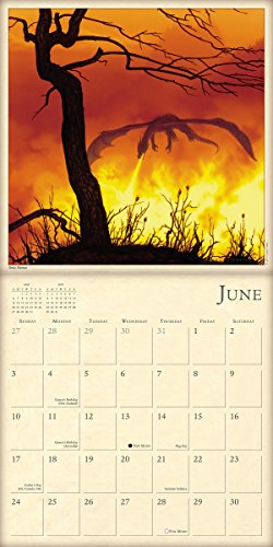 DRAGONS BY CIRUELO 2018 16 MONTH WALL CALENDAR