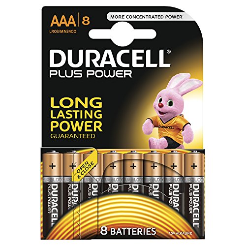 Duracell - Pila Alcalina Blister Duracell Plus Power Aaa - Lr03 - Blister De 8-1.5V 1.175Ah - Blister(S) X 8