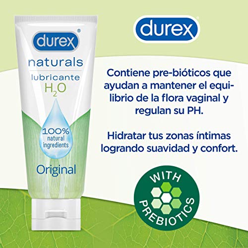 Durex Naturals Lubricante Intimo Extra Sensitivo 100 ml + Naturals Hidratante 100 ml + Naturals H2O 100 ml