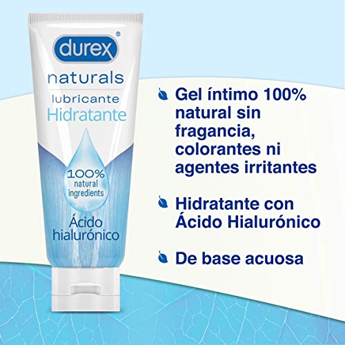 Durex Naturals Lubricante Intimo Extra Sensitivo 100 ml + Naturals Hidratante 100 ml + Naturals H2O 100 ml