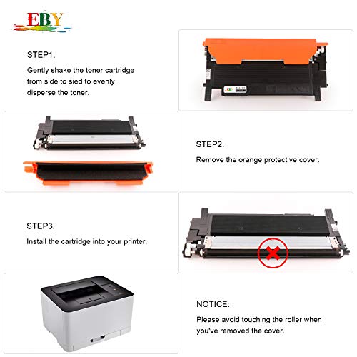 EBY Compatible Samsung CLT-404S 404S CLT-P404C Cartuchos de tóner para Samsung Xpress C480W C480FW C430W C480 C430 C480FN SL-C480 SL-C480FW SL-C480W SL-C480FN SL-C430 SL-C430W