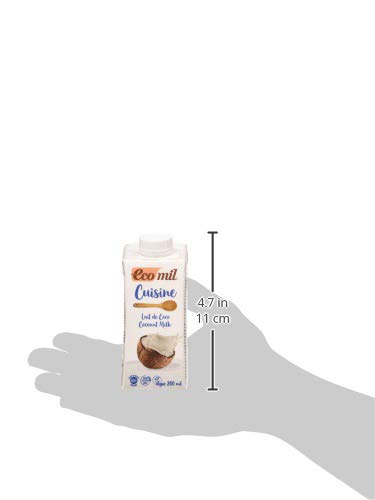 EcoMil Cuisine Coco, Crema de Coco para cocinar - 200 ml