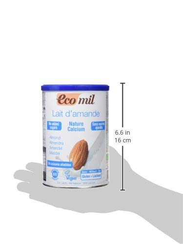 Ecomil Nature, Bebida de almendra Sin Azúcares Añadidos (Calcio) - 400 gr