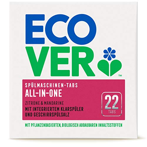 Ecover All-in-One apta para lavavajillas Tabs Limón, 440 g