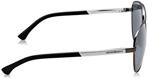 Emporio Armani 0ea2059 30106g 61 Gafas de sol, Matte Gunmetal, Hombre