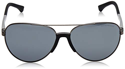 Emporio Armani 0ea2059 30106g 61 Gafas de sol, Matte Gunmetal, Hombre