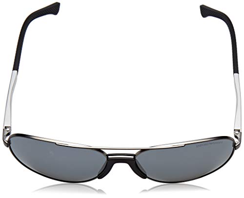 Emporio Armani 0ea2059 30106g 61 Gafas de sol, Matte Gunmetal, Hombre