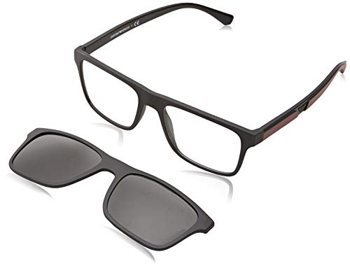 Emporio Armani 0EA4115 Gafas de sol, Matte Black, 54 para Hombre