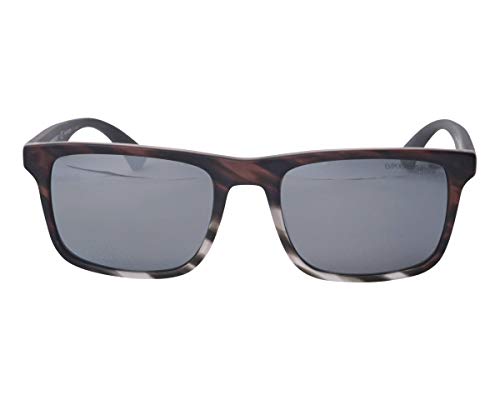 Emporio Armani 0EA4137 Gafas, MATTE STRIPED MUD, 54 Unisex Adulto