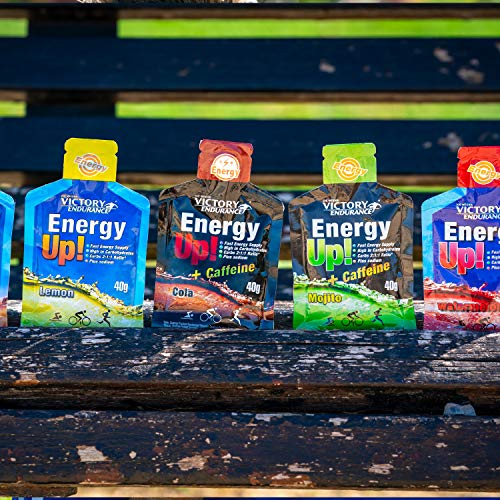 Energy Up Gel Cafeína Sabor Cola, con cafeína. Con plus de sodio. Energía inmediata