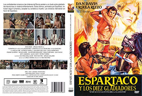 Espartaco y los Diez Gladiadores DVD 1964 Spartacus e gli invincibili 10 gladiatori