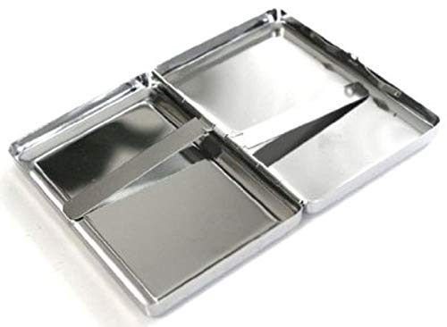 Estuche de Cigarrillo de Metal Plateado, Estuche/Caja de Cigarrillo de Anuncio de Agua Potable de Tigre HD, Estuche de Tarjeta de crédito para Hombres