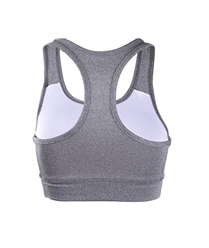 EUFANCE Mujeres 2 Pack Racerback de Yoga Deportivo de Entrenamiento Sujetador Inconsútil de la Comodidad Activo en la Parte Superior del Tanque XL