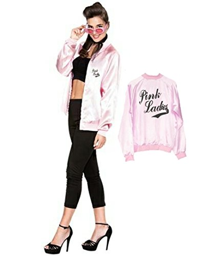 EUROCARNAVALES Disfraz de Pink Lady con Serigrafia - Mujer, S