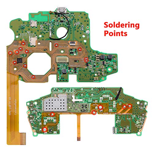 eXtremeRate Lofty Programable Remap&Gatillo de Parada Kit para Mando Xbox One S X(Mod Chip,Carcasa Trasera,Agarre,Botones Traseros,Trigger Lock para Control de Xbox One S X-Modelo 1708)-Splash Blanco