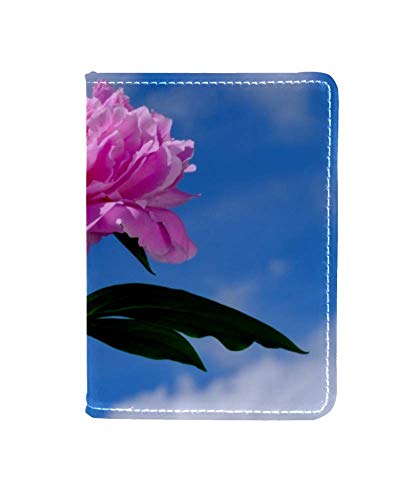 Fiori Rosa Funda de Cuero para Pasaporte Funda de Viaje Cartera de Viaje Organizar Pasaporte y Tarjetas de crédito 11.5x16.5cm