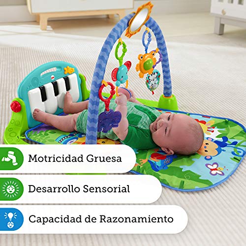 Fisher-Price Rainforest Piano-Gym - Manta de Juego parBebé (Mattel BMH49)