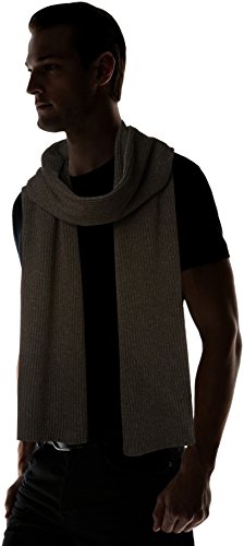 French Connection Ribbed Scarf, Bufanda para Hombre, Gris (Cast Iron), Talla única