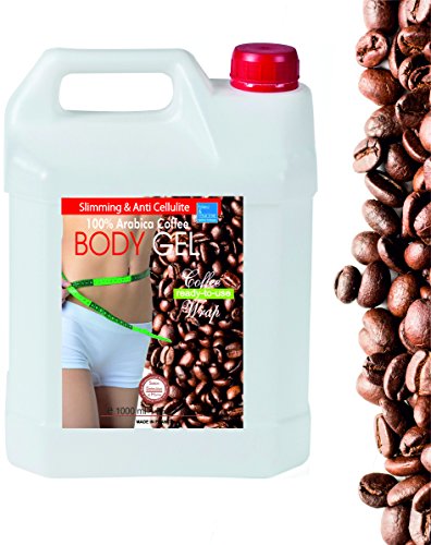 Gel de Café y Algas Marinas para Envolturas Corporales y Baño ● Listo para usar 1000 ml con dispensador