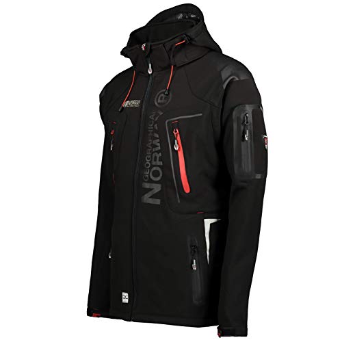 Geographical Norway Techno Softshell - Chaqueta para Hombre con Capucha Desmontable