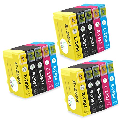 Gootior 29XL Compatible para Epson 29 Cartuchos de Tinta, Alta Capacidad Reemplazo Epson Expression Home XP-432 XP-435 XP-442 XP-445 XP-452 XP-235 XP-245 XP-247 XP-342 XP-345 XP-352, 15 Multipack