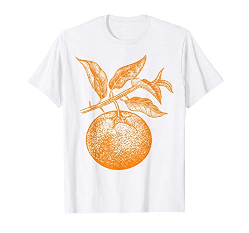 Gráfico retro de la fruta de mandarina - Mandarina Camiseta