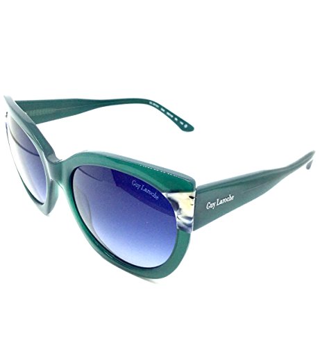 Guy Laroche 36191 544 55,gafa sol mujer,montura verde,lentes degradadas en azul.