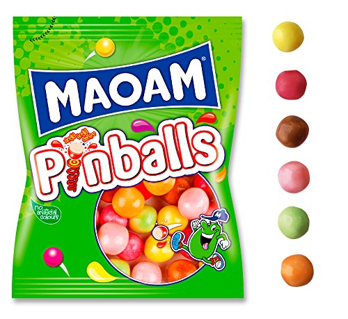 Haribo Maoam Pinballs Caramelos - 160 gr, pack de 12