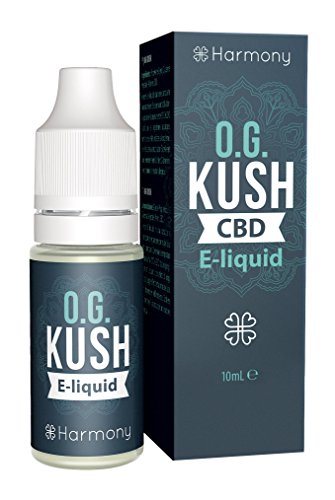 Harmony E-líquido de CBD (más de 99% pureza) - Terpenos de OG Kush - 30 mg CBD en 10 ml - Sin Nicotina