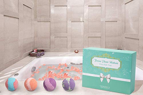 HBselect Bombas De Baño y Tabletas De Ducha pack 10+6 Con Aceites Esenciales Aromaterapia Fragancias Relajantes Set De Regalo Para Mujeres Amigas