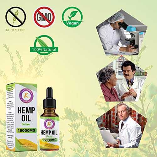 Hemp Oil Drops | 15000mg | 30ml | Max Strength | Hemp Extract Made in UK |