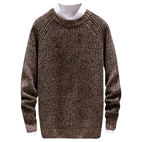 Hombres Otoño Invierno Casual Manga Larga Moda Tejer suéteres Tops