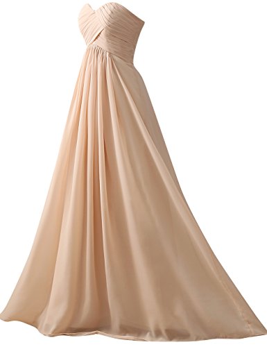 HUINI M¨¢s Dama de Honor Trajes de Gala Pliegues Novio Boda Fiesta Vestidos Tama?o 56