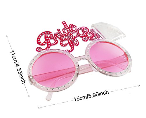 iLoveCos Novia a Ser Velo Blanco de Novia de Boda con Peine y Gafas de Sol con la inscripción Bride to be para Hen Party Favors Disfraces Accesorios Funny