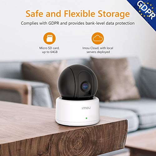 Imou 1080P Cámara de Vigilancia Interior Visión Nocturna, Cámara IP WiFi con Detector de Movimiento, Audio Bireccional, Compatible con Amazon Alexa/Google Home (Ranger)