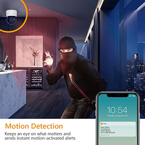 Imou 1080P Cámara de Vigilancia Interior Visión Nocturna, Cámara IP WiFi con Detector de Movimiento, Audio Bireccional, Compatible con Amazon Alexa/Google Home (Ranger)