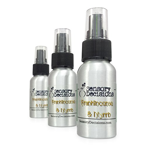 Incienso y fragancia de mirra en aerosol por Sensory Decisions, metal, Plateado, 1 bottle