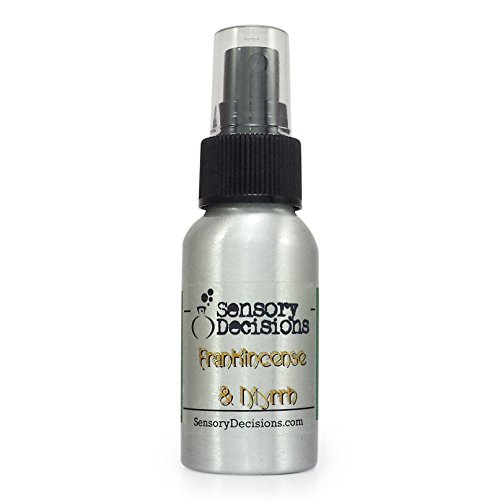 Incienso y fragancia de mirra en aerosol por Sensory Decisions, metal, Plateado, 1 bottle