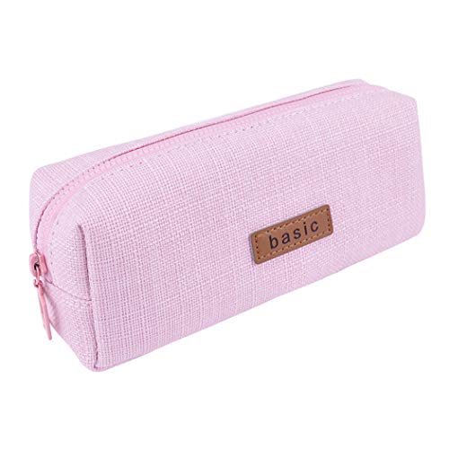 iSuperb Estuche Escolar Estudiantes Bolsa para Lapices Adolescentes Papelería Bolsa Caso Plumier Pencil Case para Niñas Colegio Color Sólido 19,8 X 8 X 5cm