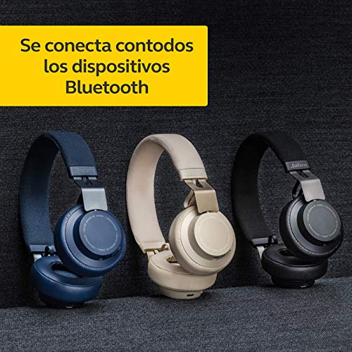 Jabra Move Style Edition – Auriculares On-Ear, Conexión Bluetooth con Smartphones, Ordenadores y Tabletas, Para Música y Llamadas Inalámbricas, Azul Marino